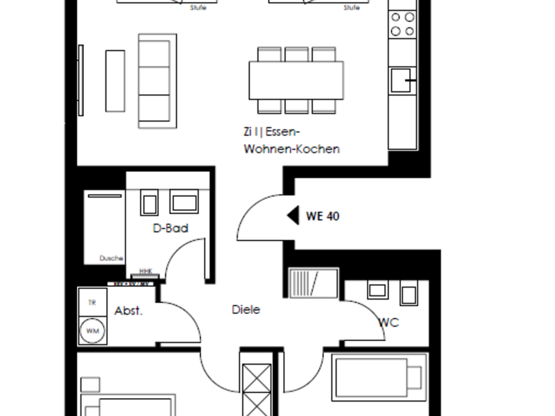 Grundriss WE40