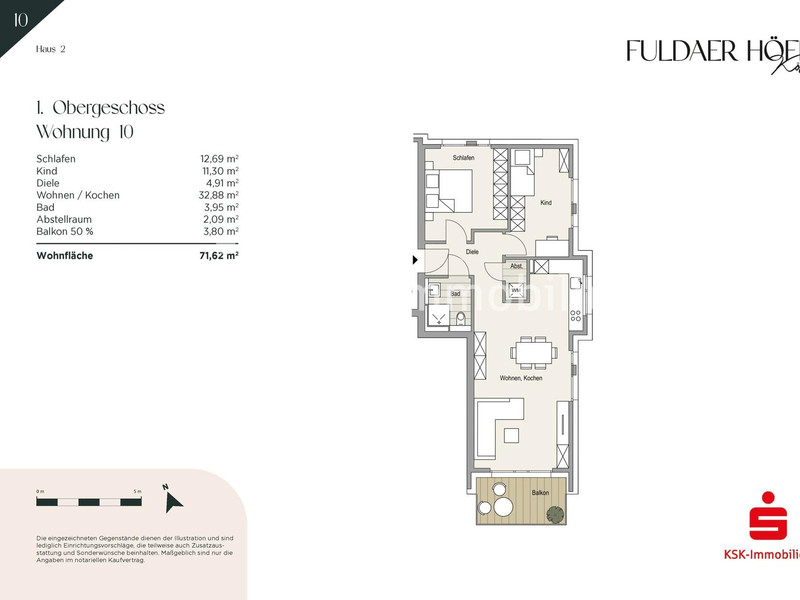 Grundriss Haus 2 Wohnung 10