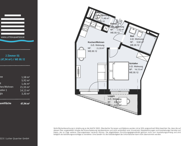 Wohnung 12 Lutter-Quartier