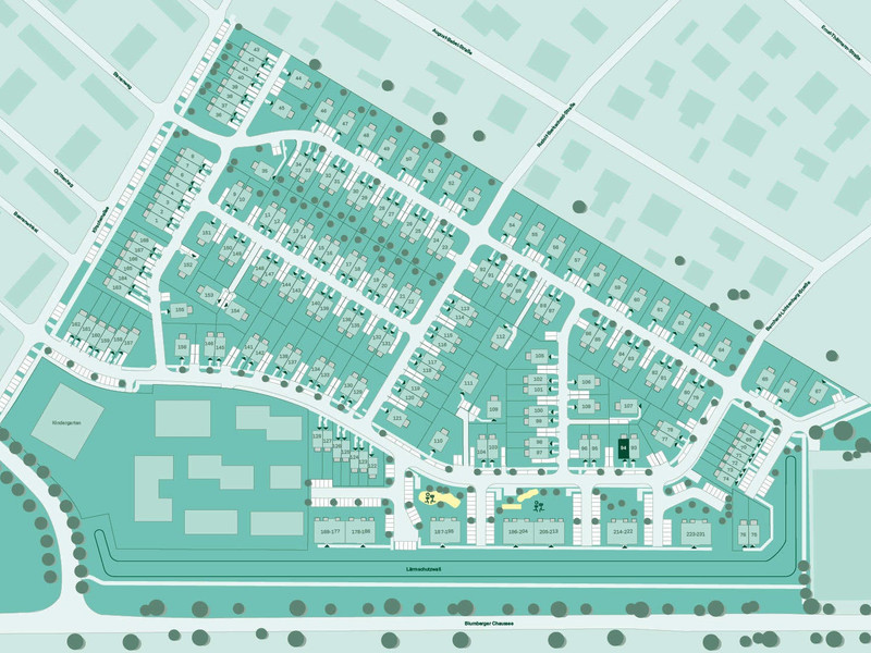 Lage des Doppelhauses im Quartier