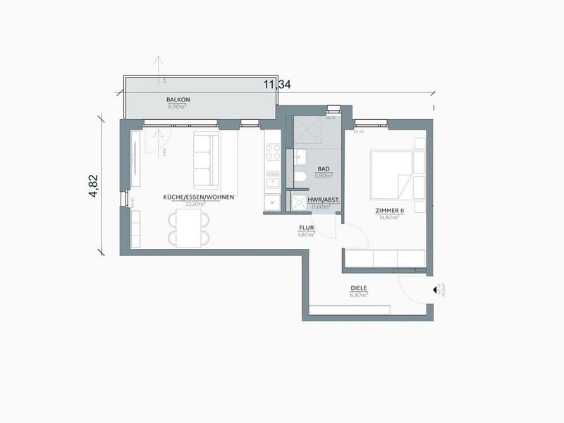 Grundriss WE07