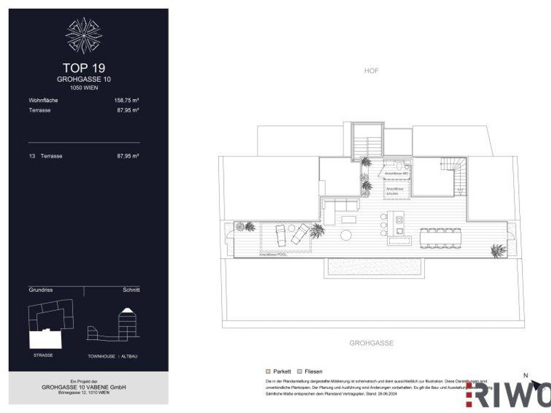 GROHGASSE 10 | luxuriöses Penthouse in Bestlage | zwei Terrassen auf Wohnebene plus 87m² Dachterra