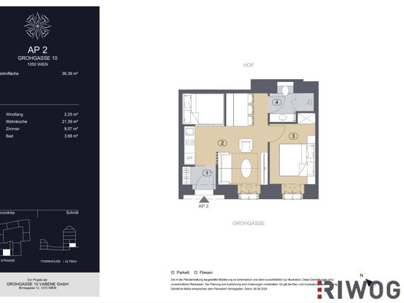 GROHGASSE 10 | gewerblich touristisches 2-Zimmer Apartment in genialer Citylage | Fernwärme plus Bo