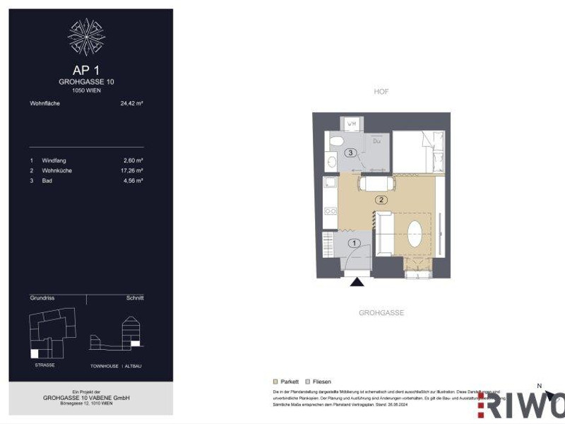 GROHGASSE 10 | gewerblich touristisches Apartment in genialer Citylage | Fernwärme plus Bodenkühlu