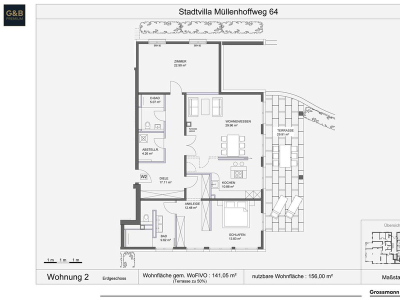 Exklusive Neubauwohnung mit Blick ins Grüne