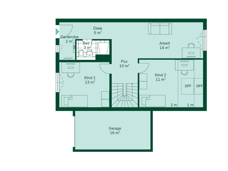 Doppelhaus Grundriss EG