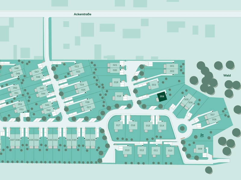 Lageplan vom Haus im Projekt Am Wiesenweg