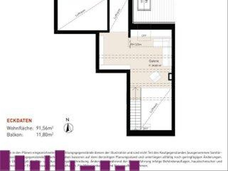 Provisionsfreier Erstbezug in ruhiger Lage: Moderne 4 Raum - Galeriewohnung mit Südbalkon und hochw