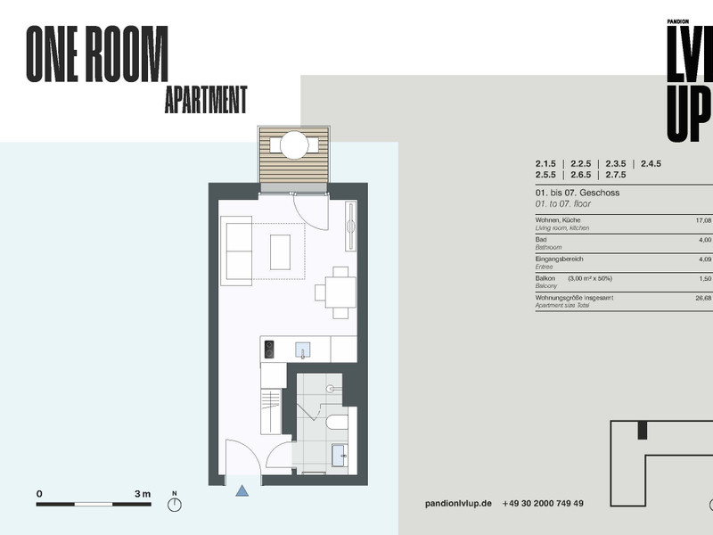 Grundriss WE 2.1.5