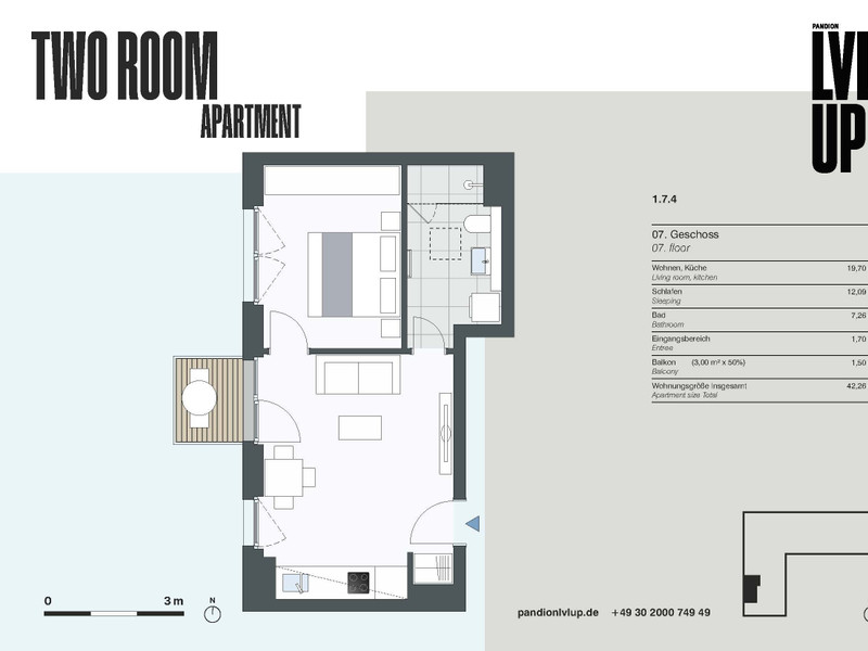 Grundriss WE 1.7.4