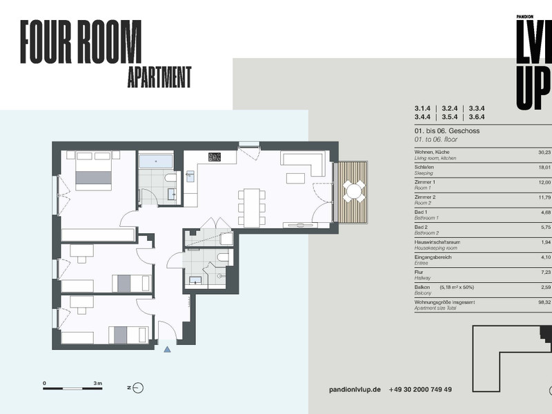 Grundriss WE 3.1.4