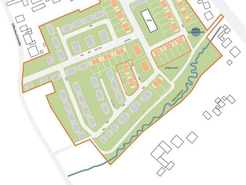 Lageplan 1. Vertriebsabschnitt