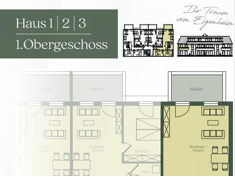 Komfortable,  attraktive Dreizimmerwohnung mit viel Platz und Blick in den Schlosspark