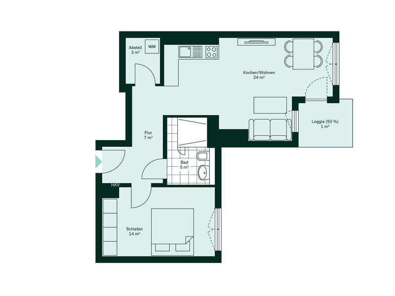 Barrierefreier und komfortabler Grundriss